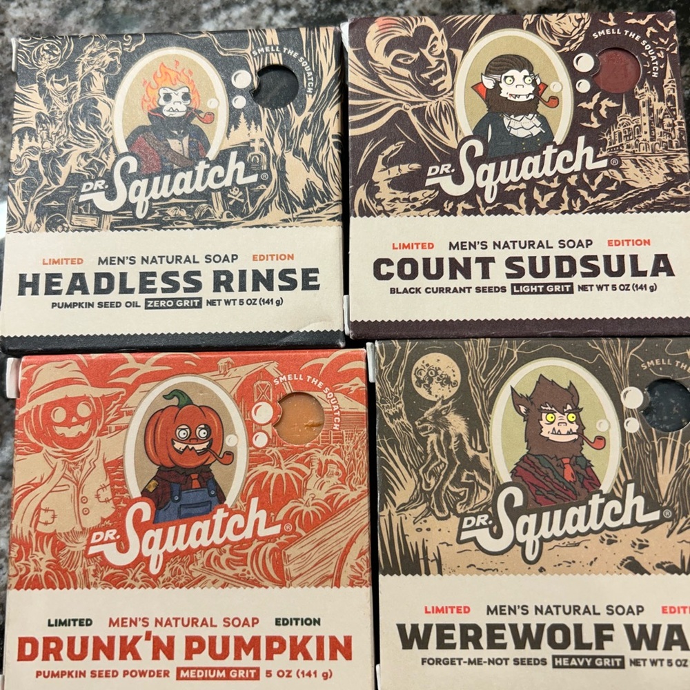 Dr. Squatch Halloween Soap Set